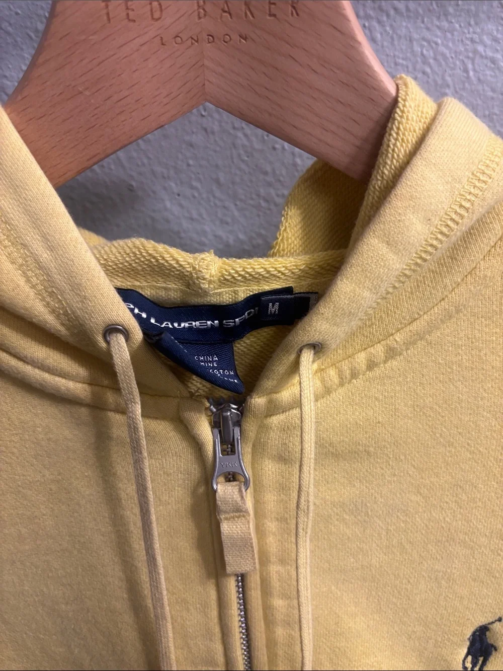 Ralph Lauren Bright Yellow Kids Hooded Zip Jacket